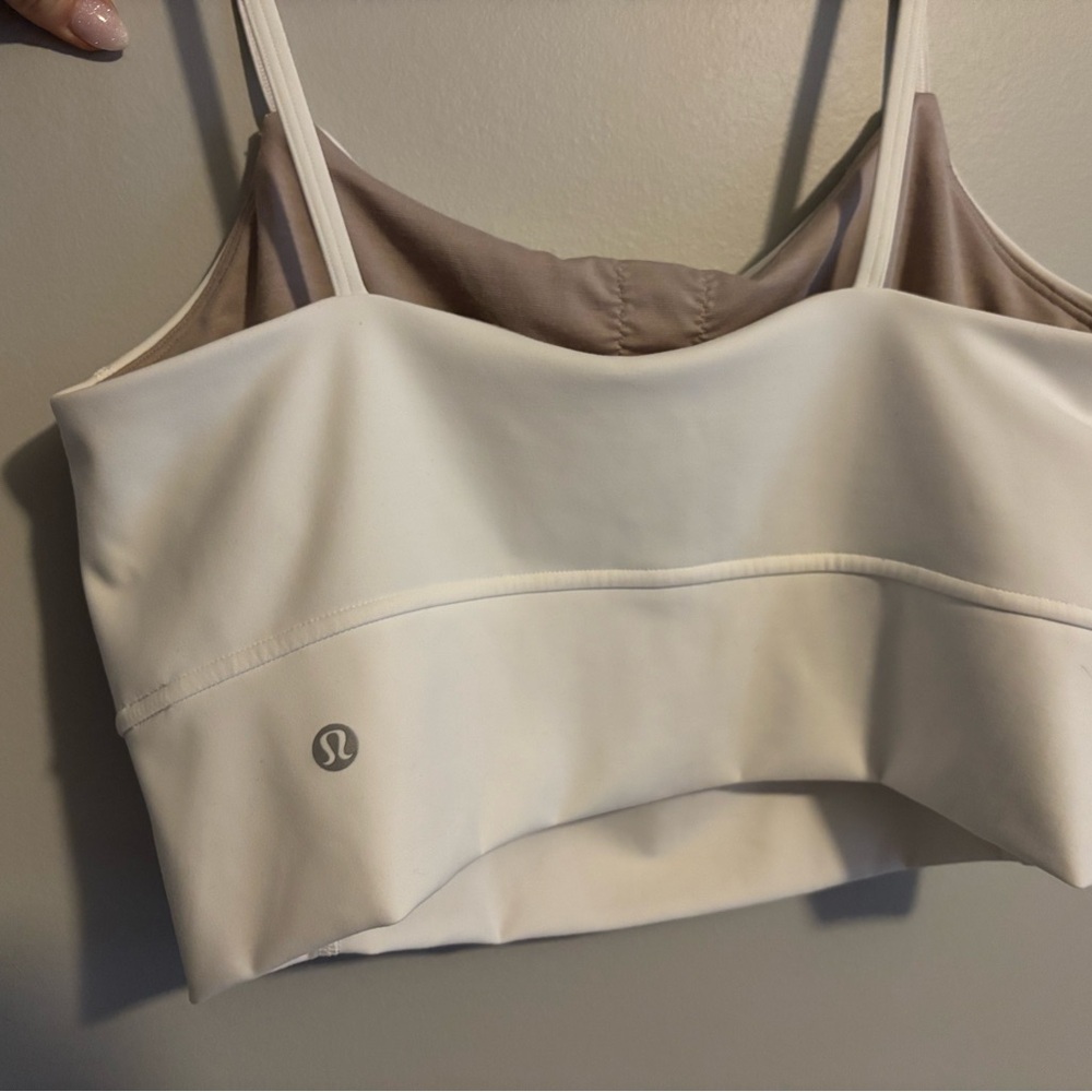 Lululemon White Sports Bra - Picture 2 of 4